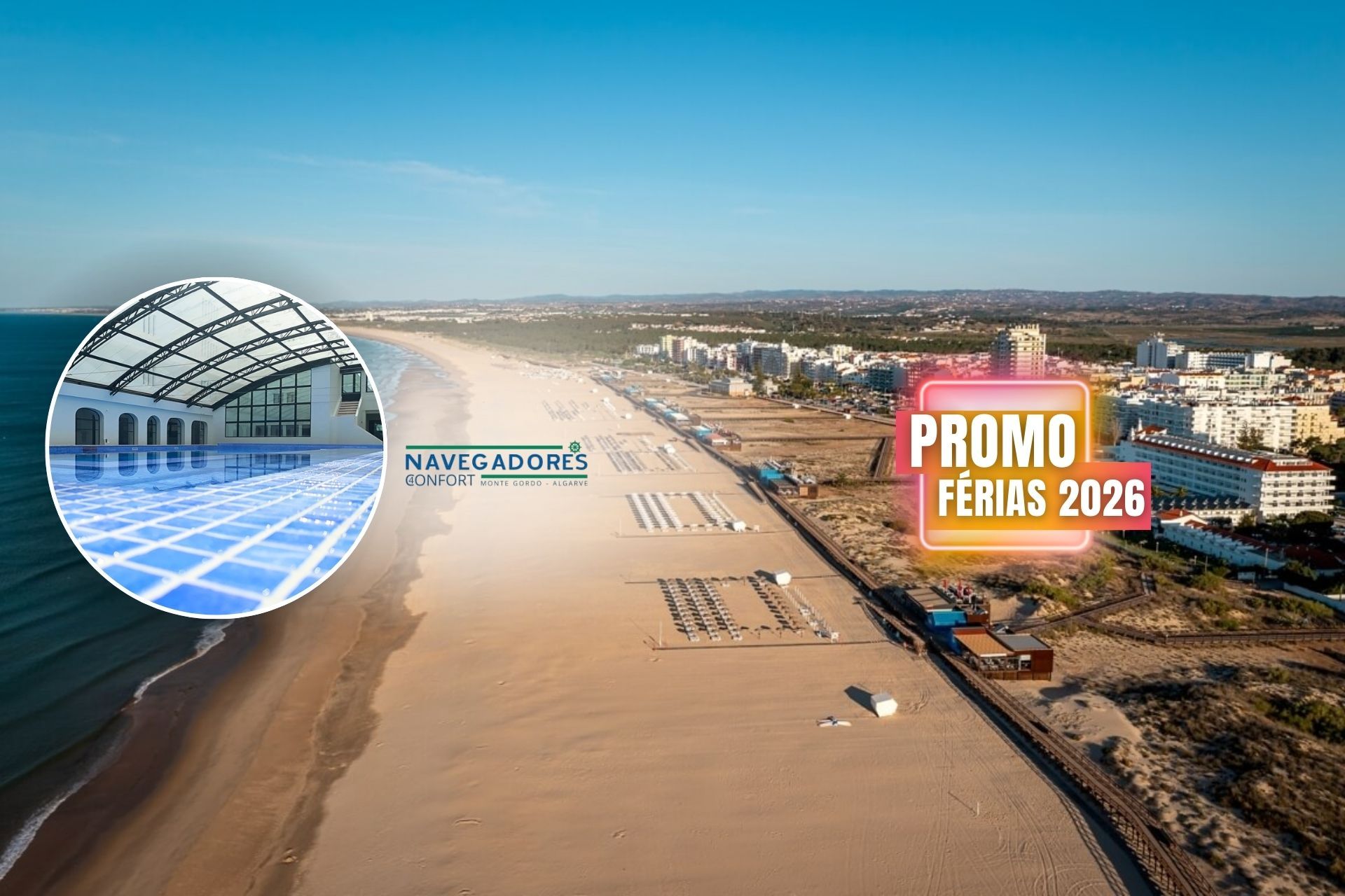 🏖️ Férias no Algarve e aproveite para descansar neste Hotel 4* perto da praia | Monte Gordo