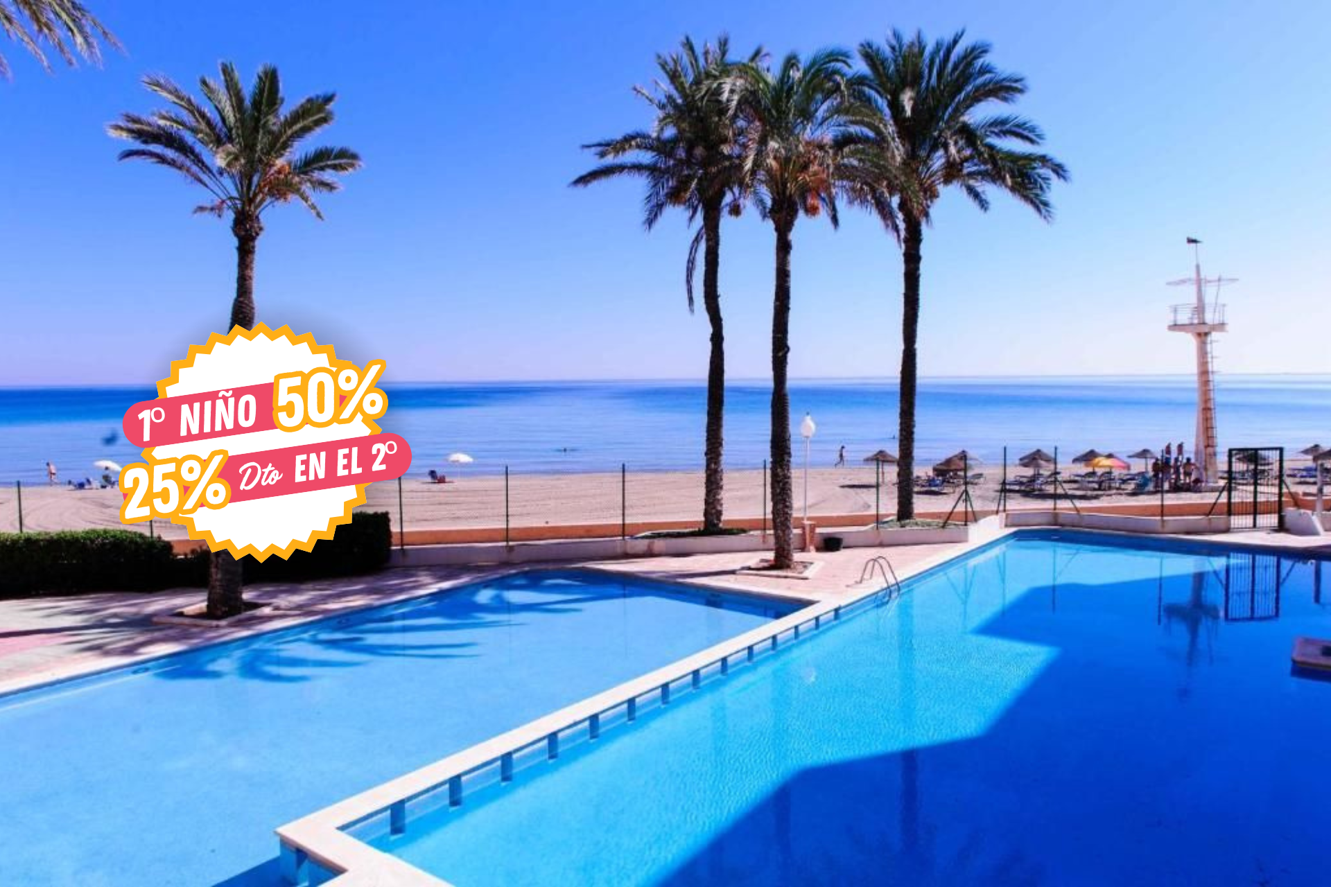 🌊LA MANGA: ¡VACACIONES ENTRE 2 MARES!👨‍👩‍👧‍👦🌞 Apartamentos Familiares con media pensión frente a la playa | Murcia