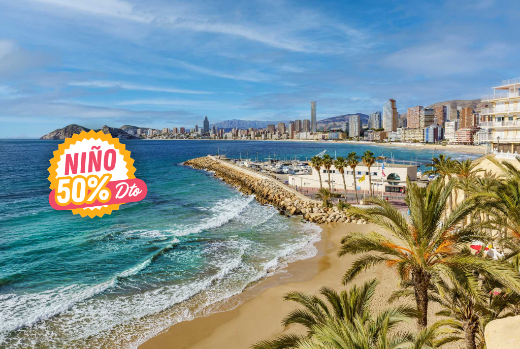 ☀️¡JUNIO EN BENIDORM!🏖️🥐 Alójate con PENSIÓN COMPLETA con aga y vino desde 2 noches | Alicante