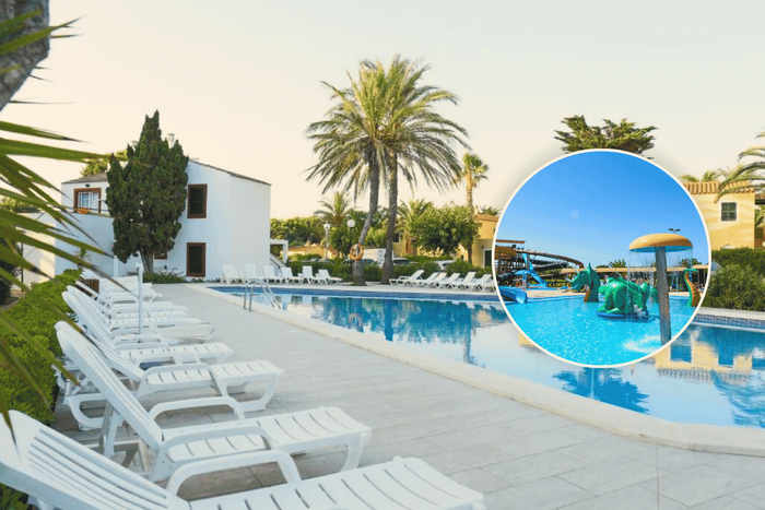 🌞¡MENORCA  CON PARQUE ACUÁTICO!💦🌴Desde 4 noches: Ferry con tu coche + Apartahotel 3★ con acceso al parque acuático Aquarock | Cala'n Bosch