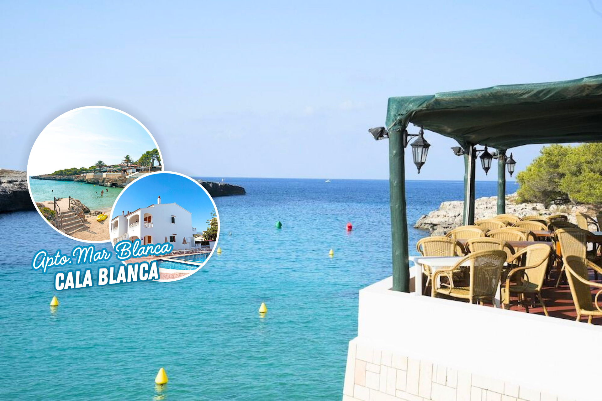Apartamentos Mar Blanca+Paseo en barco desde Ciutadella: Son Saura-Cala Turqueta, Macarella-Macarellata - Tour de medio día