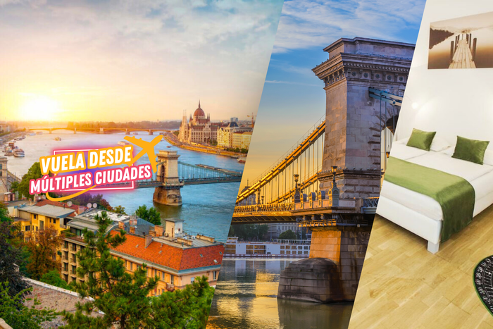 ✈️👨‍👩‍👧‍👦BUDAPEST, ¡LA PERLA DEL DANUBIO!♨️ 🌉Vuelos + Hotel 4⭐con desayuno, cerca del centro y bien conectado en transporte | Hungría