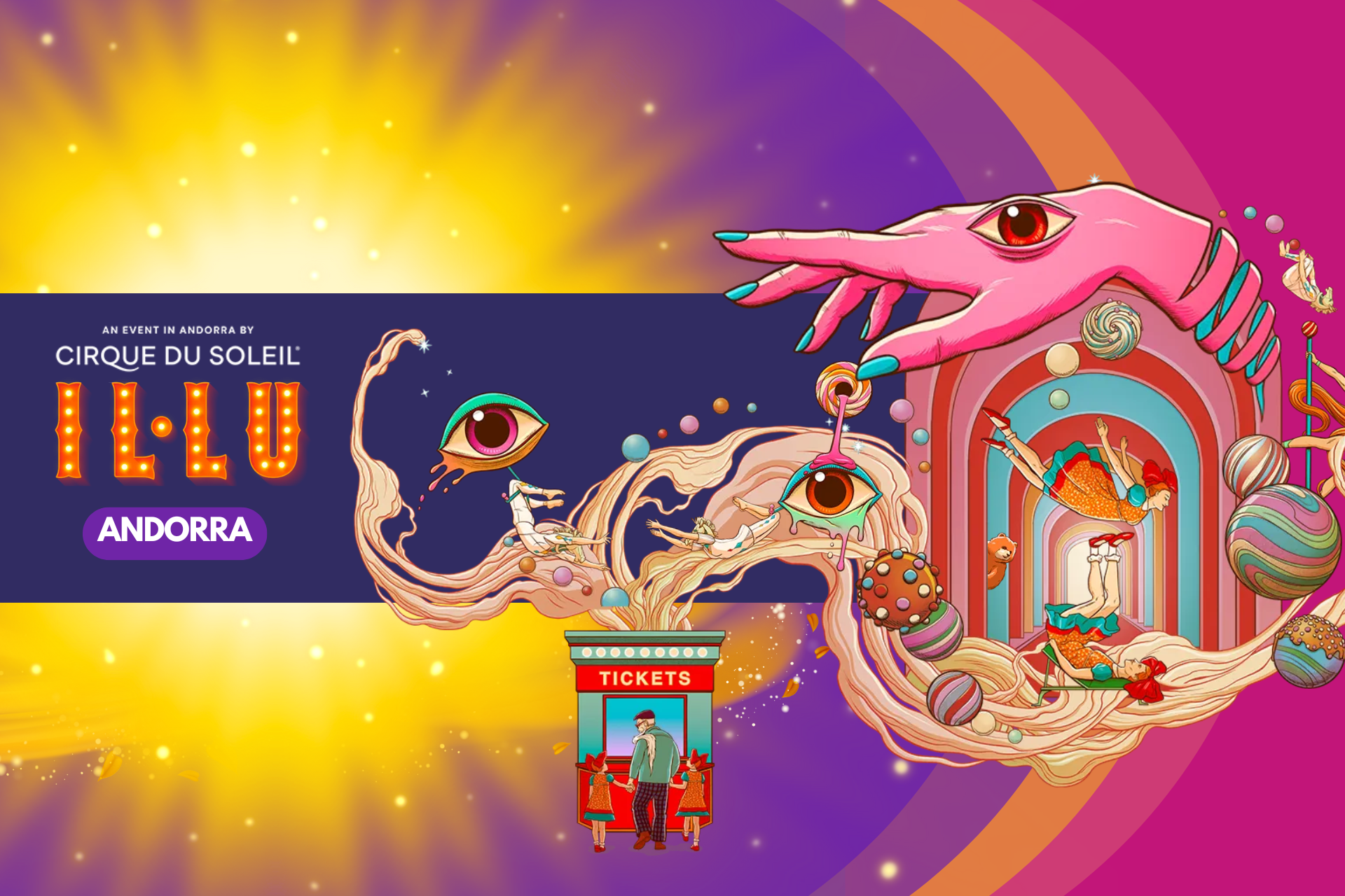 ✨IL·LU✨¡ÚLTIMAS PLAZAS CIRQUE DU SOLEIL ANDORRA!🎪👨👩👧👦 Vive una noche mágica con entradas y Hotel 4* cerca del recinto ✨IL·LU✨¡ÚLTIMAS PLAZAS CIRQUE DU SOLEIL ANDORRA!🎪👨👩👧👦 Vive una noche mágica con entradas y Hotel 4* cerca del recinto
