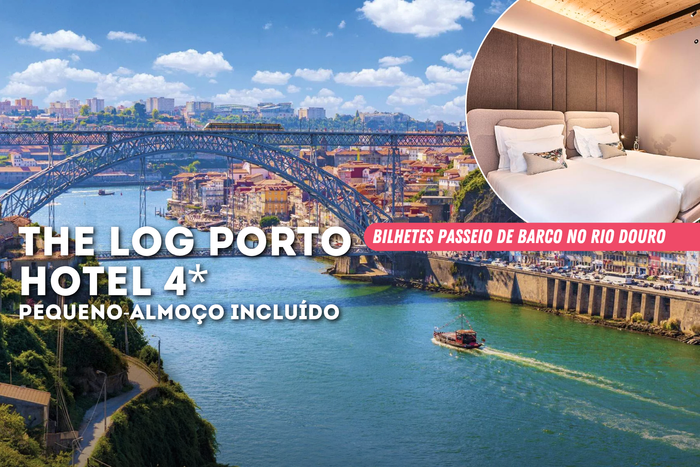 ⛵ Passeio de Barco no Rio Douro + Estadia em Hotel 4* com pequeno-almoço | Porto