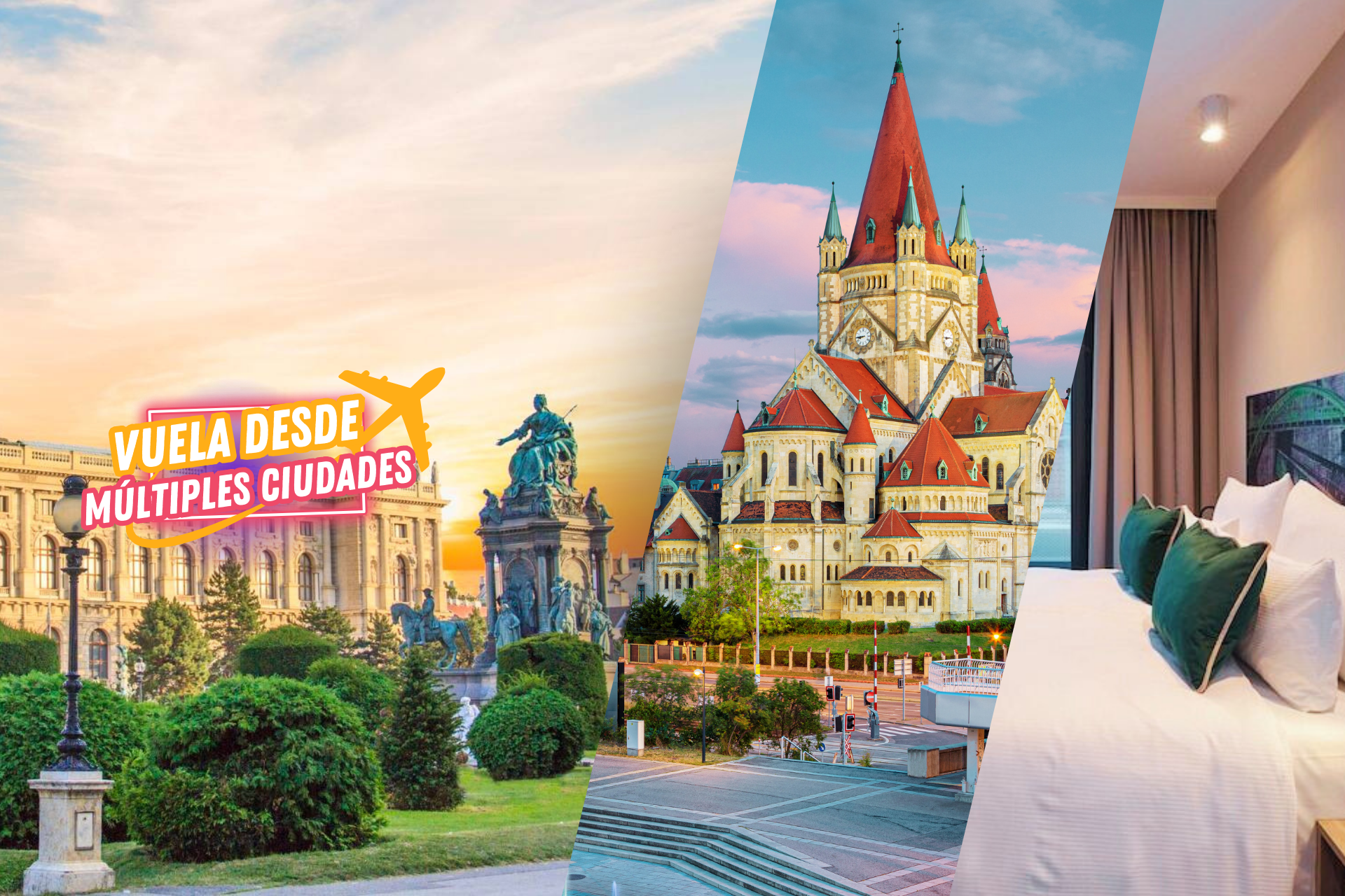 🏰✈️VIENA, ¡Elegancia y encanto a orillas del Danubio!🎻🎨 Vuelos + Hotel 4⭐con desayuno y cerca de los principales puntos de interés | Austria