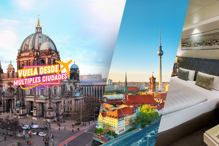 🏙️✈️BERLÍN, ¡UNA ESCAPADITA EUROPEA EN PAREJA!🏢💑 Vuelos + Hotel 4⭐con desayuno y cerca de los principales puntos de interés | Alemania