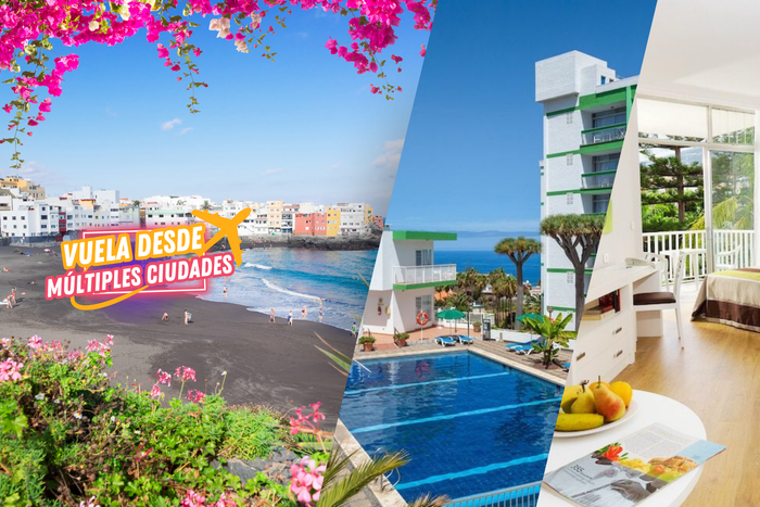 🏝️✈️TENERIFE ¡BUEN PLAN TODO EL AÑO!☀️😎 Desde 2 noches: Vuelos DIRECTOS + Hotel 4⭐ con desayuno en Puerto de la Cruz | ➡️Salidas hasta Abril