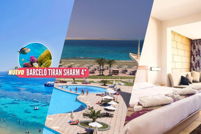 🍸¡TODO INCLUIDO EN EL MAR ROJO EGIPCIO!🏖️Vuelos Directos + 7 Noches en SHARM EL SHEIKH + City tour 🏨¡Un Barceló frente al Mar y con DTO en niños!