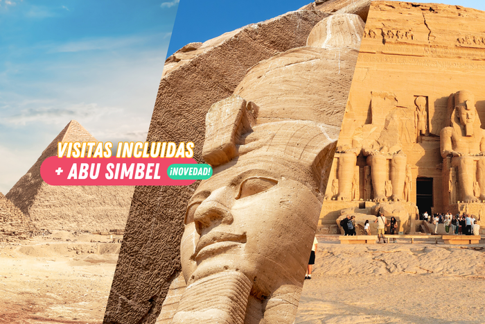 🐪¡EGIPTO CON ABU SIMBEL 8 DÍAS Y 7 NOCHES!🏜️✈️ Vuelos + Crucero por el Nilo y + Cairo con visitas incluidas y opción de más excursiones  