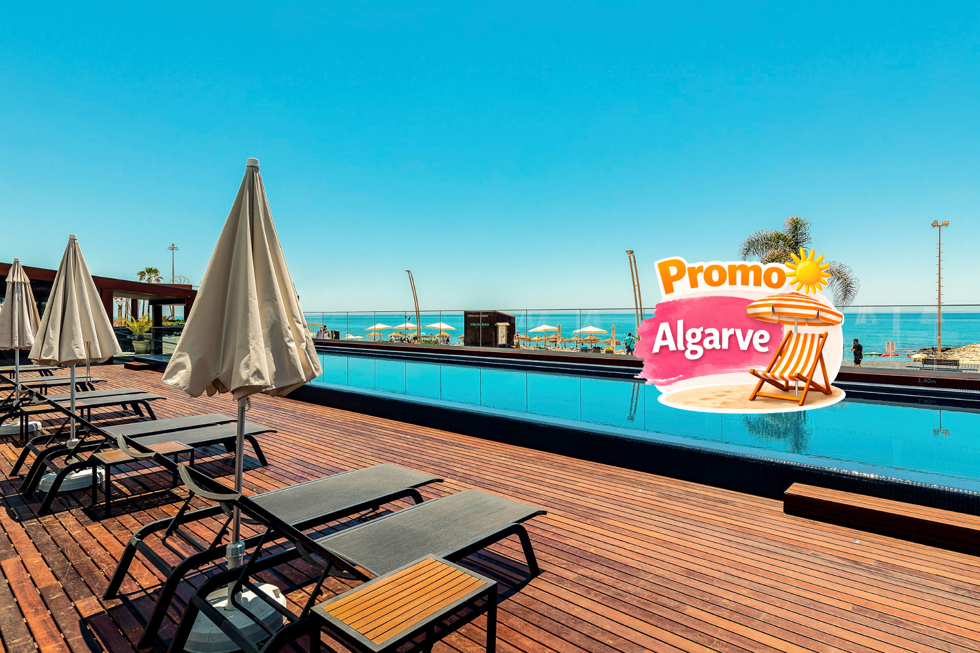 🏖️ Mesmo em frente à praia! Hotel recentemente renovado com pequeno-almoço incluído | Quarteira 🏖️ Mesmo em frente à praia! Hotel recentemente renovado com pequeno-almoço incluído | Quarteira