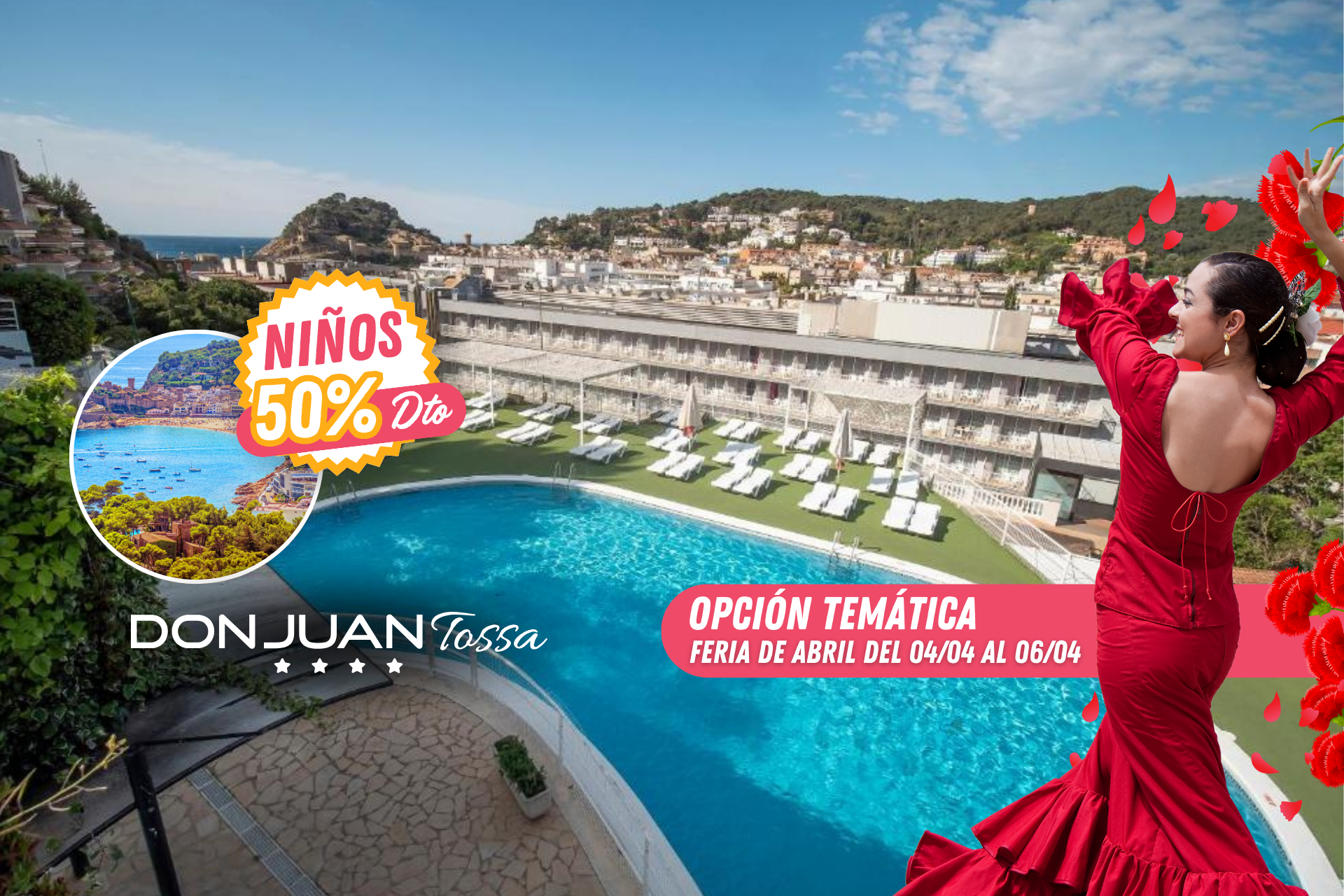 🏰¿SEMANA SANTA O PUENTE DE MAYO EN TOSSA DEL MAR?🤔🌊 Escápate con 💥-50%💥 en niños a un hotel 4* al lado de la playa en abril o en mayo | Girona 🏰¿SEMANA SANTA O PUENTE DE MAYO EN TOSSA DEL MAR?🤔🌊 Escápate con 💥-50%💥 en niños a un hotel 4* al lado de la playa en abril o en mayo | Girona