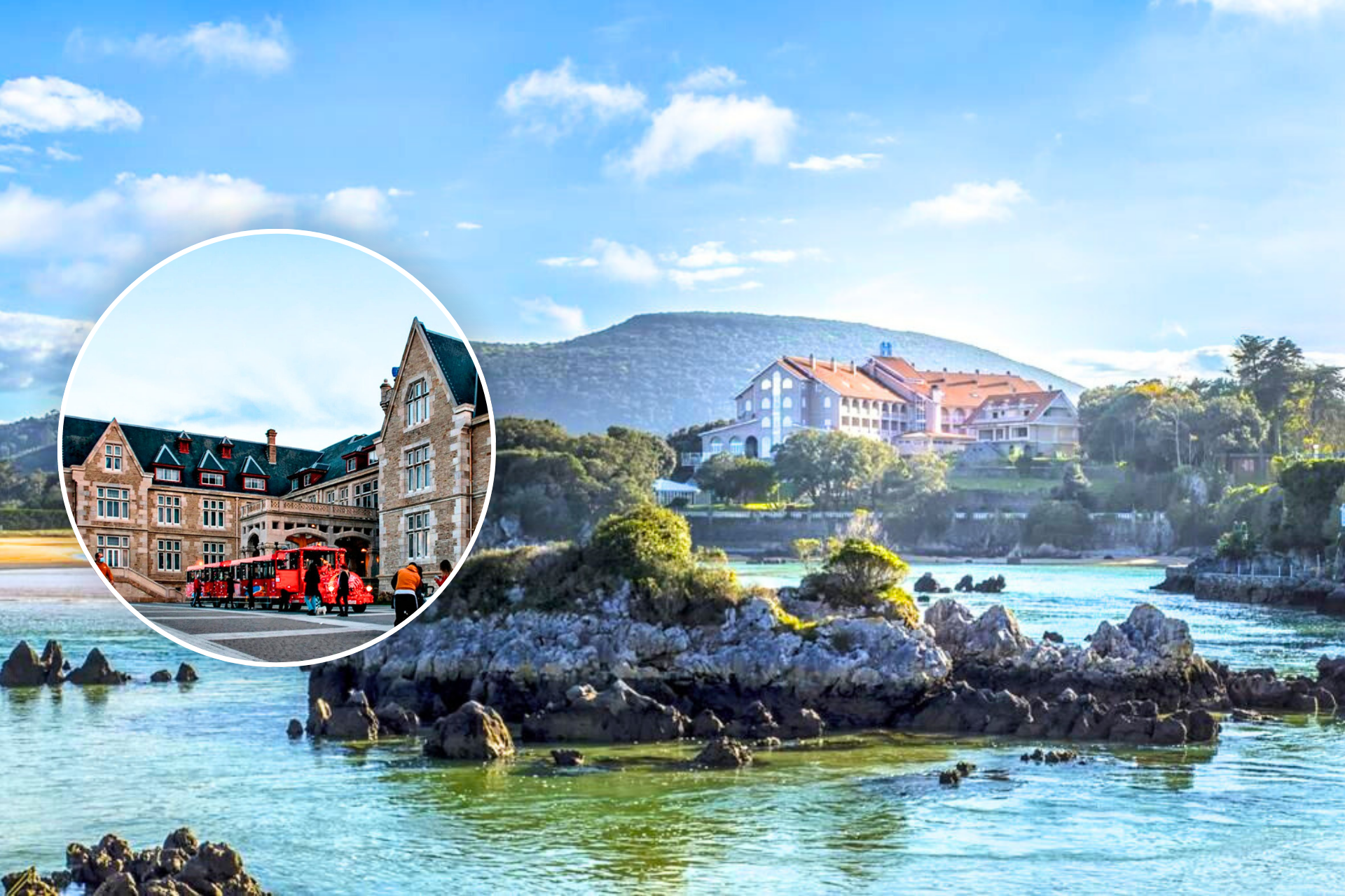 ⚓¡UN RUTA PANORÁMICA EN TREN POR SANTANDER!🚂🕌 Hotel 4★ con desayuno  + Tren turístico con parada en el Palacio de la Magdalena  | Isla