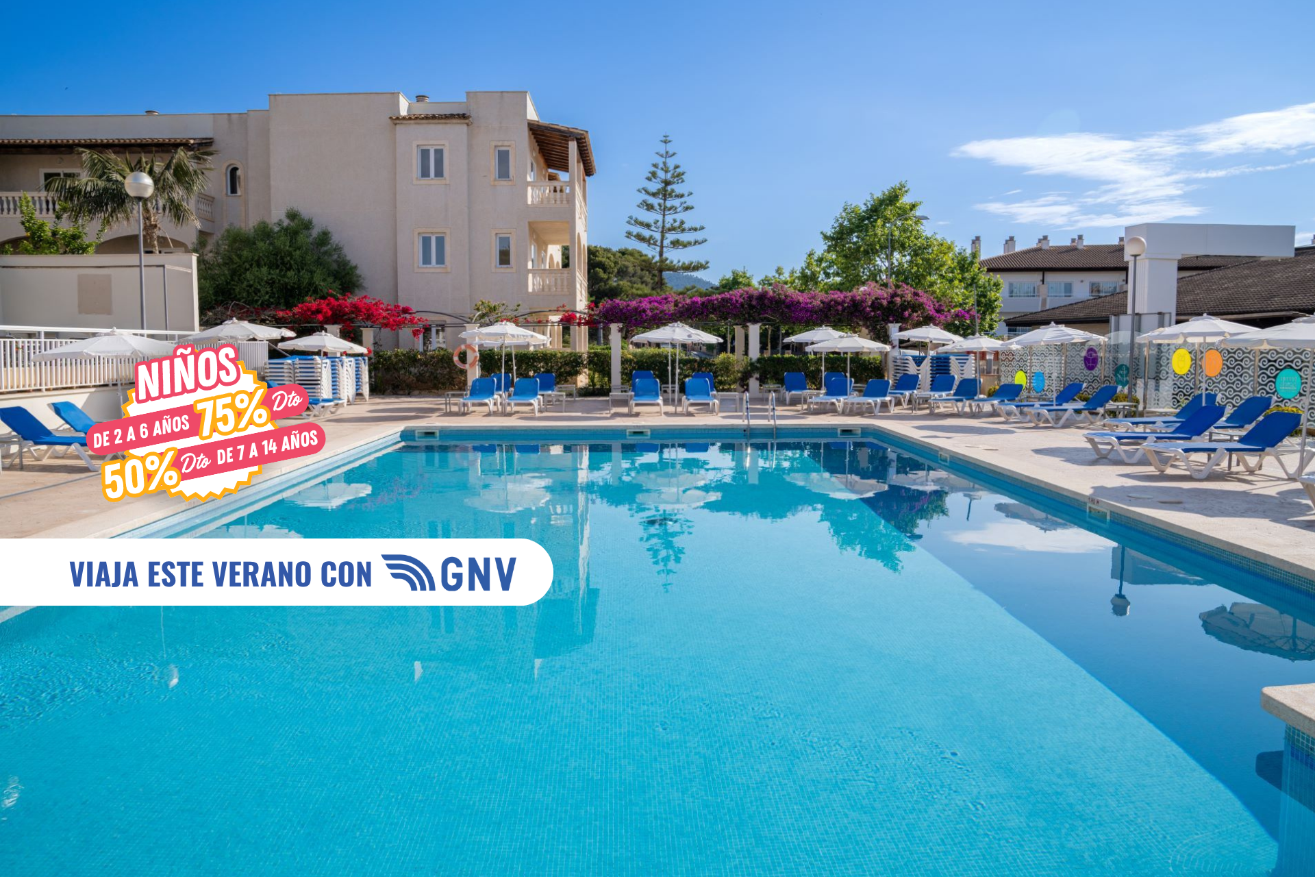 🍸 Verano en Mallorca con TODO INCLUIDO 🌅 Ferry con coche + Hotel 3★ Sup. + traslados a la playa 🏖️ 👧 ¡Niños con -75% de dto!