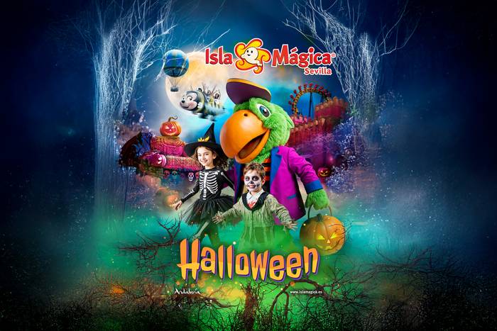 🎃👻HALLOWEEN PIRATA NA ISLA MÁGICA!🎢👨‍👩‍👧‍👦 Hotel 4⭐+ Entradas no parque com decoração e programação especial de Halloween | Sevilha