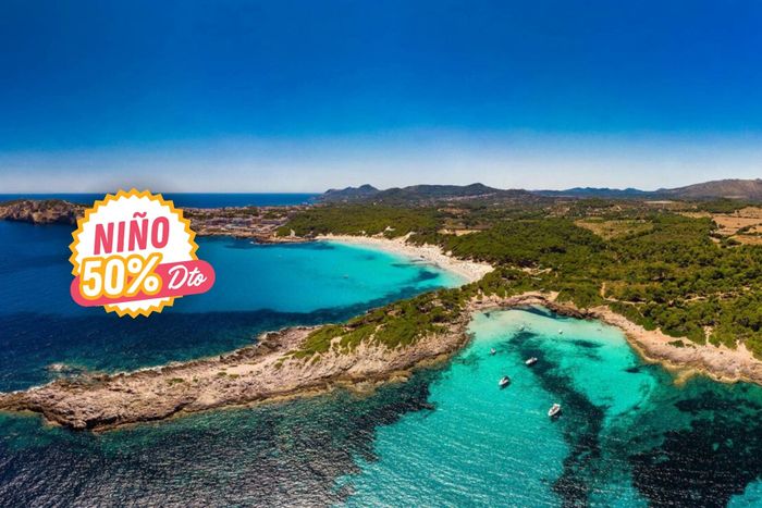 📍⛱️¡UBICACIÓN PERFECTA EN MALLORCA! 10/10 ✅🚢 Desde 4 noches: Ferry con tu coche + Hotel 3* con desayuno a 10 min. a pie de la playa y -50% en niños 