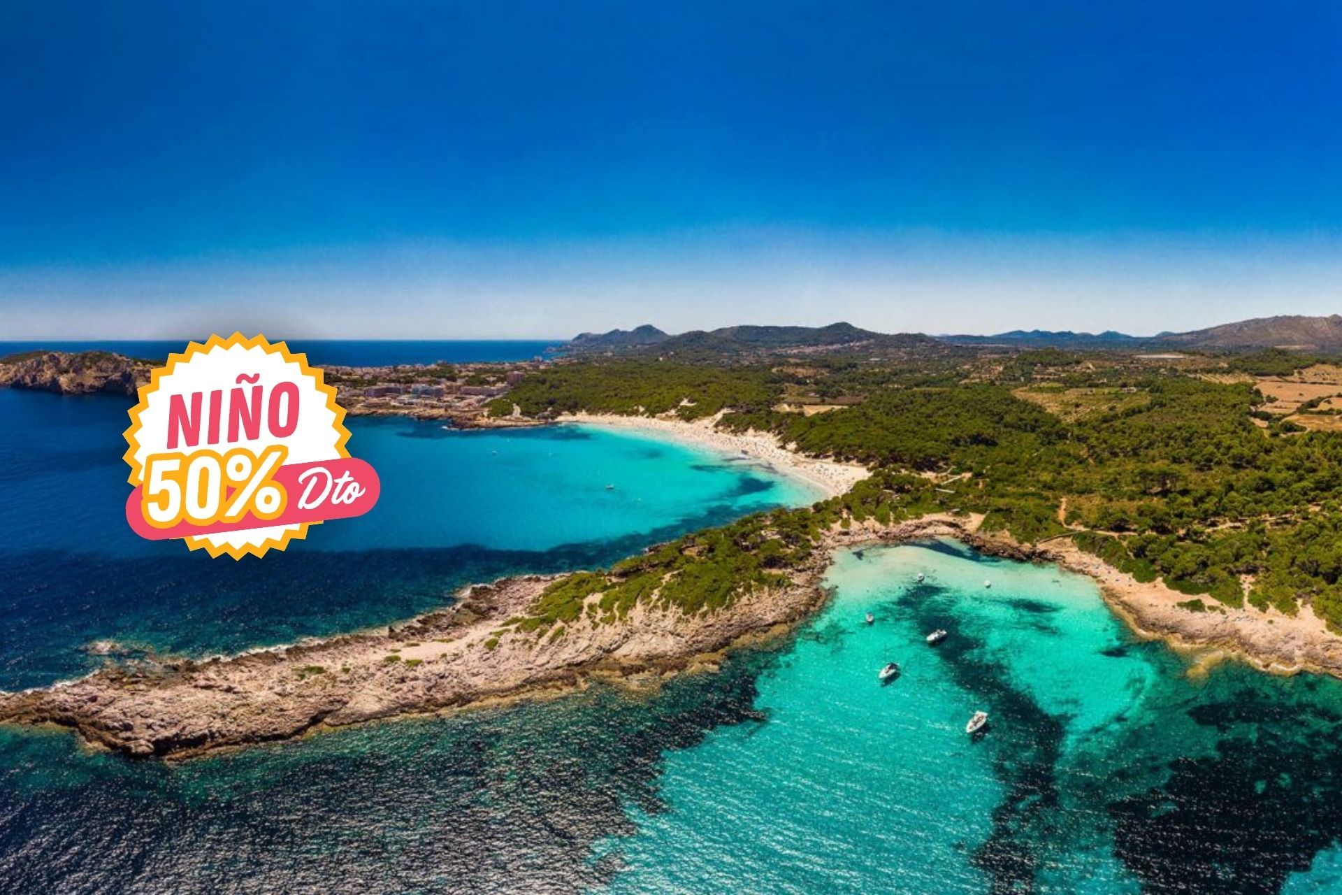 📍⛱️¡UBICACIÓN PERFECTA EN MALLORCA! 10/10 ✅🚢 Desde 4 noches: Ferry con tu coche + Hotel 3* con desayuno a 10 min. a pie de la playa y -50% en niños 📍⛱️¡UBICACIÓN PERFECTA EN MALLORCA! 10/10 ✅🚢 Desde 4 noches: Ferry con tu coche + Hotel 3* con desayuno a 10 min. a pie de la playa y -50% en niños