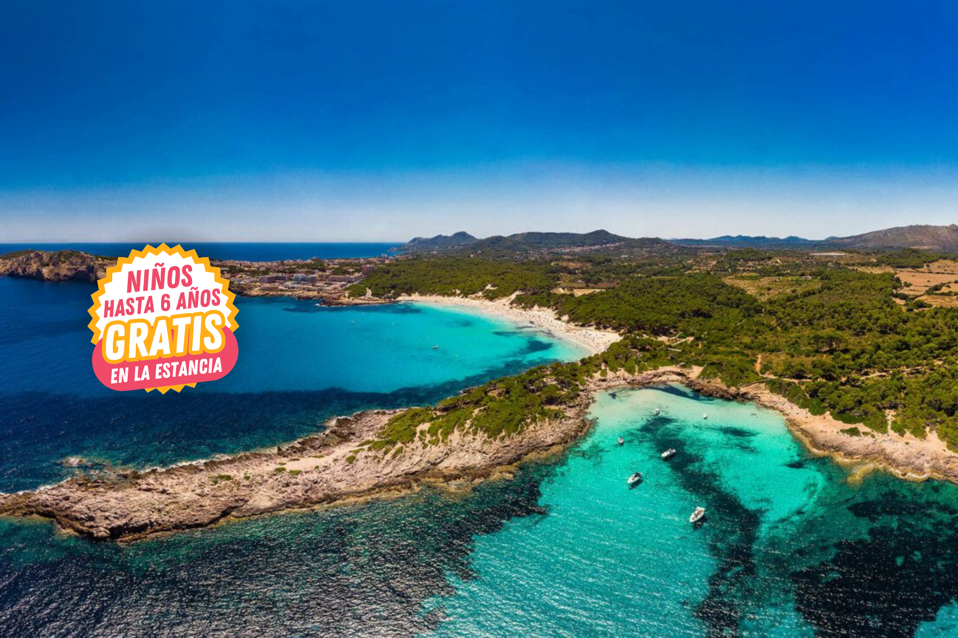 📍⛱️¡UBICACION PERFECTA EN MALLORCA! 10/10 ✅🚢 Desde 3 noches: Ferry con tu coche + Hotel 3* con desayuno a 10 minutos de la playa 📍⛱️¡UBICACION PERFECTA EN MALLORCA! 10/10 ✅🚢 Desde 3 noches: Ferry con tu coche + Hotel 3* con desayuno a 10 minutos de la playa