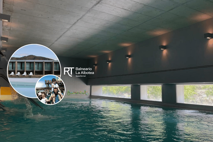 ♨️🌲BALNEARIO LA ALBOTEA Y SENDAVIVA!🦁♒ Hotel 4★  con desayuno +  1 acceso a circuito termal + Entradas al parque | Cervera del Río Alhama 
