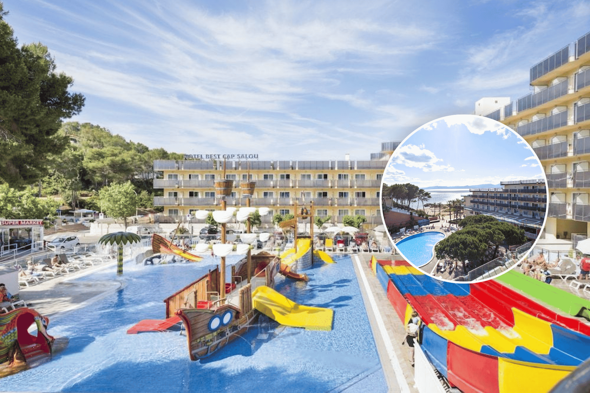 ☀️ SALOU FRENTE AL MAR CON DESAYUNO 😎 Hotel Best Cap Salou 3* con Toboganes para los más pequeños | Tarragona 🏖️