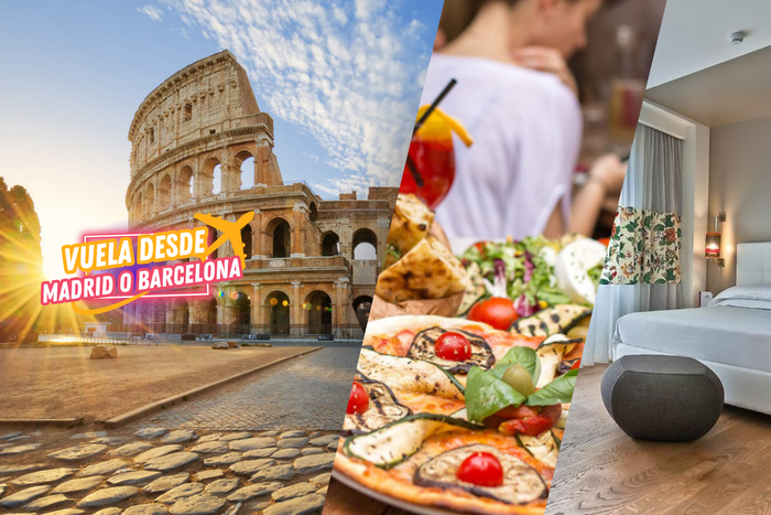 ✈️💘ROMA, ¡LA CIUDAD DEL AMOR!🍝🏟️Vuelos + Hotel 4★ con desayuno bien conectado en transporte  y opción de contratar actividades | Italia