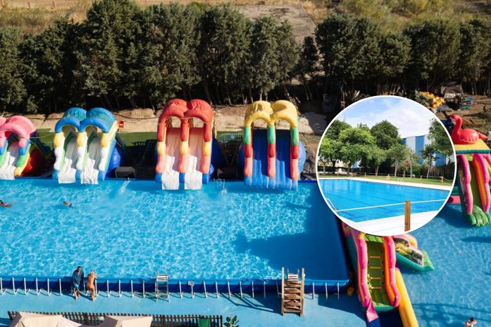 🛝💦AGUAPARK TOLEDO ¡El parque acuático de toboganes hinchables!🎉👨‍👩‍👧‍👦 Hotel 3★ con desayuno y piscina + Entradas 🚗 ¡A 15 min del parque!