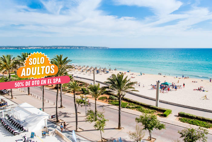 🚢¡MALLORCA CON MEDIA PENSIÓN Y -50% EN SPA!♒🏝️Desde 4 noches: Ferry con tu coche + Hotel  a 10 min a pie de la playa |  El Arenal