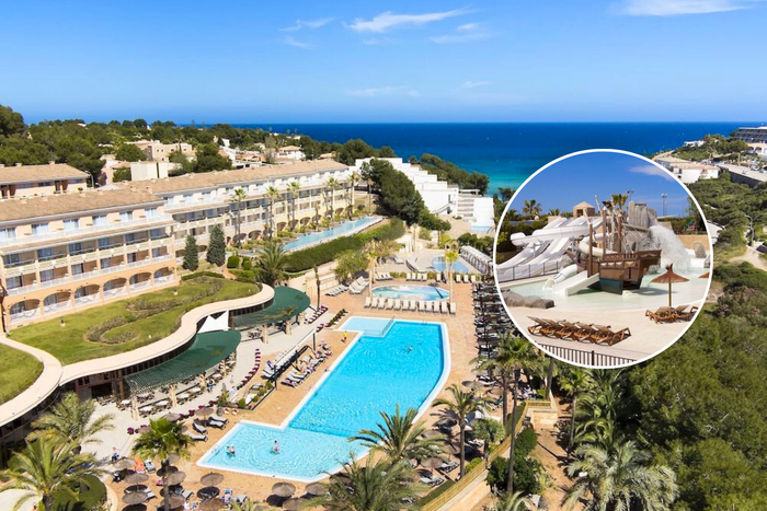 🏝️¡MALLORCA CON TODO INCLUIDO!🚢🍸Desde 4 noches: Ferry con tu coche + Hotel 4★ junto a la playa y con toboganes | Cala Mandía