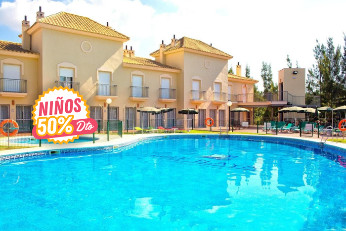 🏖️¡APARTAMENTOS EN ISLANTILLA CON DESAYUNO!👨‍👩‍👧‍👦 Desde 2 noches: Apartahotel 3★ en el paraíso de Huelva con -50% en niños y cerca de la playa 