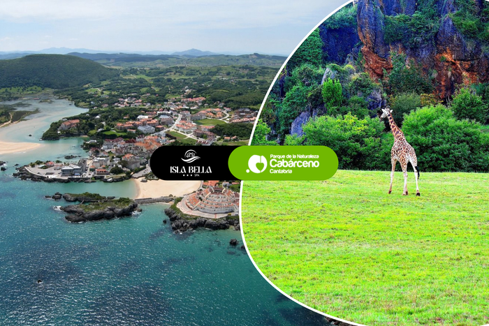 🦁🫧CABÁRCENO ¡UN FIN DE SEMANA SALVAJAMENTE RELAJANTE!🌲💚2 noches de Hotel 3★ con desayuno y vistas al mar + Entradas +   1 Circuito SPA  | Isla