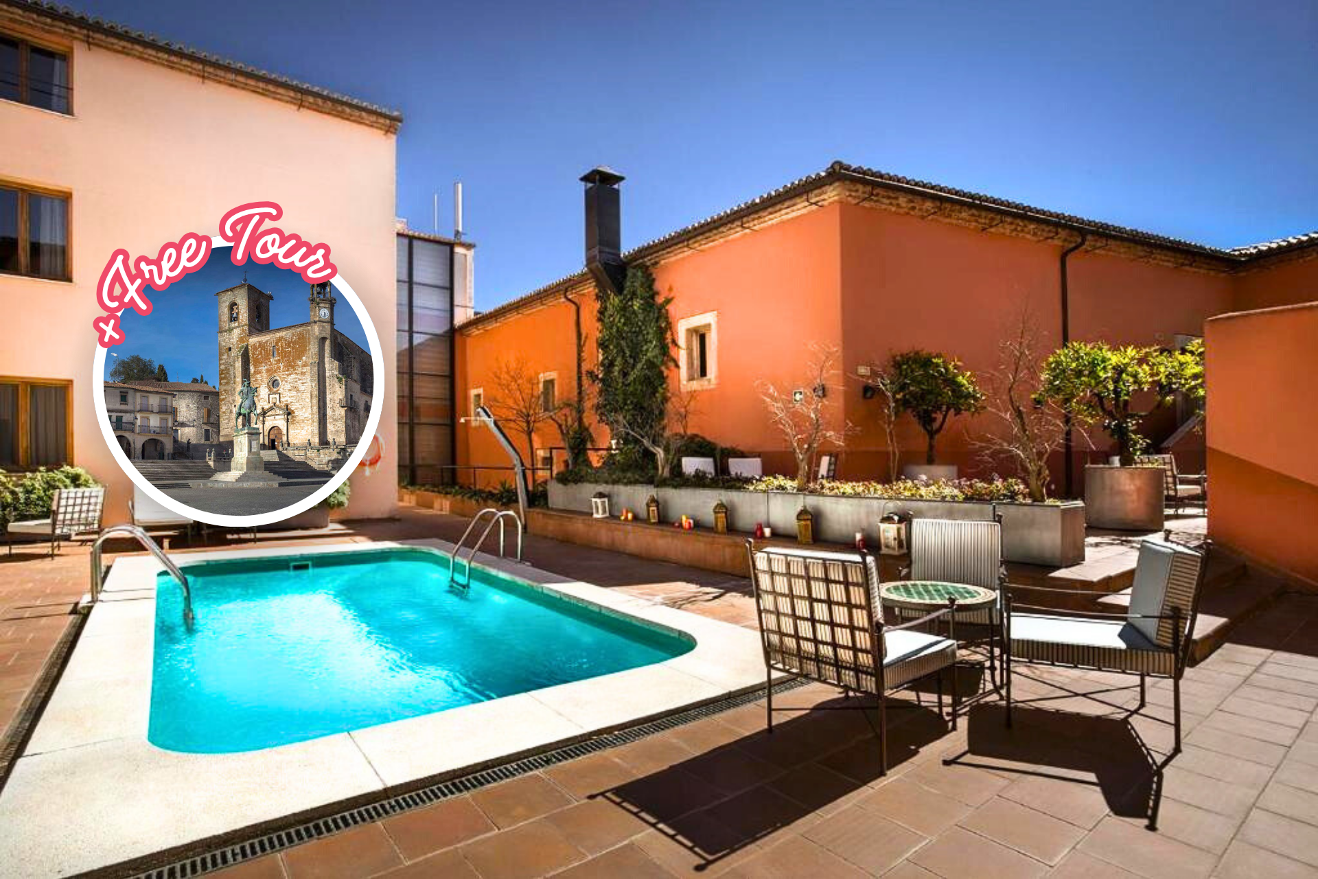🕌¡UN PALACIO PARA TI EN EL CENTRO DE TRUJILLO!🏰 Hotel 4⭐con desayuno + Free tour para descubrir esta joya de Caceres
