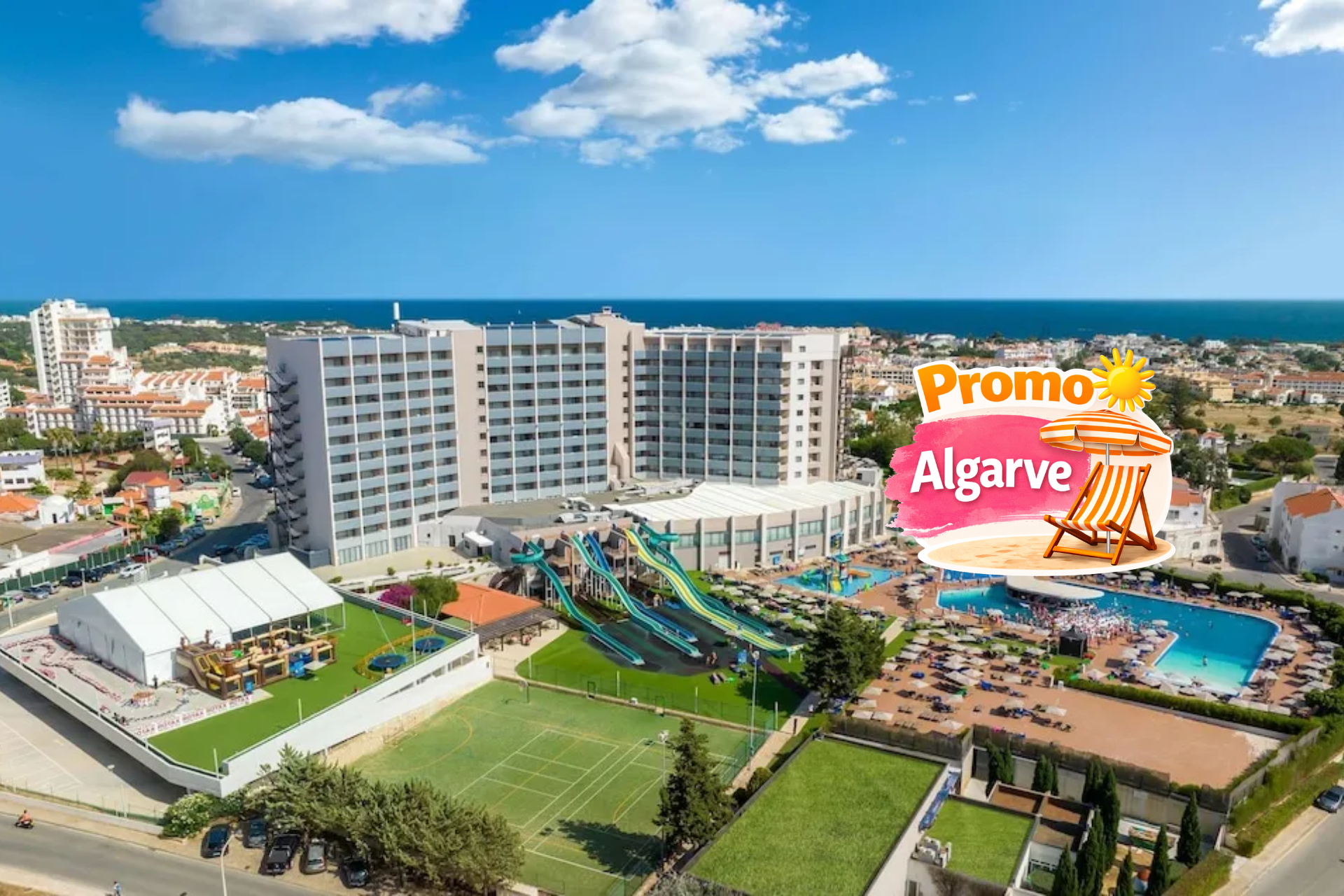 🌴 Fantástico Hotel 5* com Tudo Incluído e Parque Aquático | Albufeira