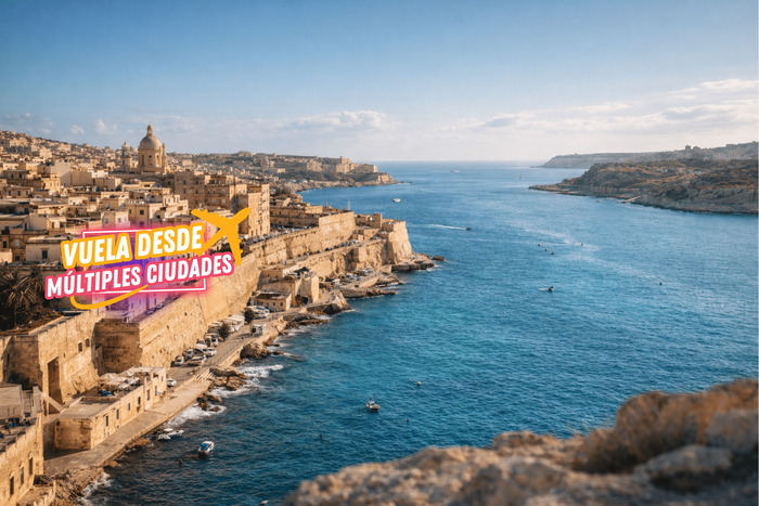 ⭐MALTA, ¡La joya del Mediterráneo!✈️Desde 3 noches:  Vuelos + Hotel 3★ con desayuno en una ubicación🔝 a 300 metros de la playa| Paceville