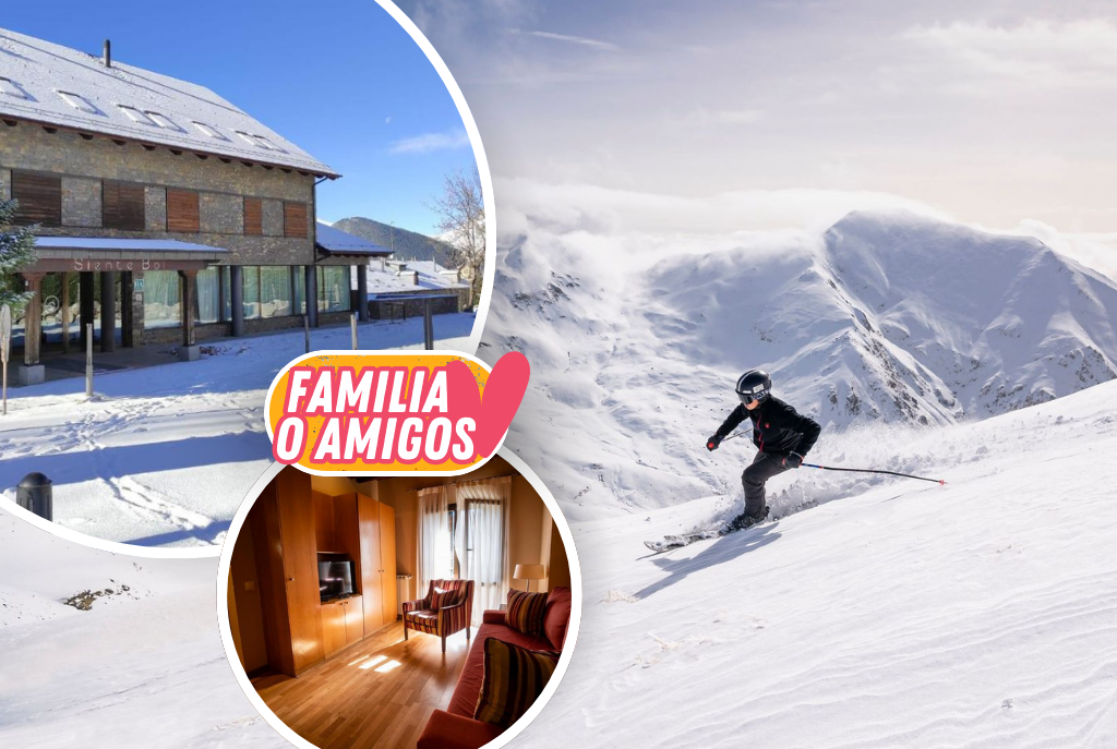 ⛷️¡ESQUÍA EN BOÍ TAÜLL EN FAMILIA O CON AMIGOS! 👨‍👩‍👧‍👦 Apartamento + Forfait | Pirineo Catalán