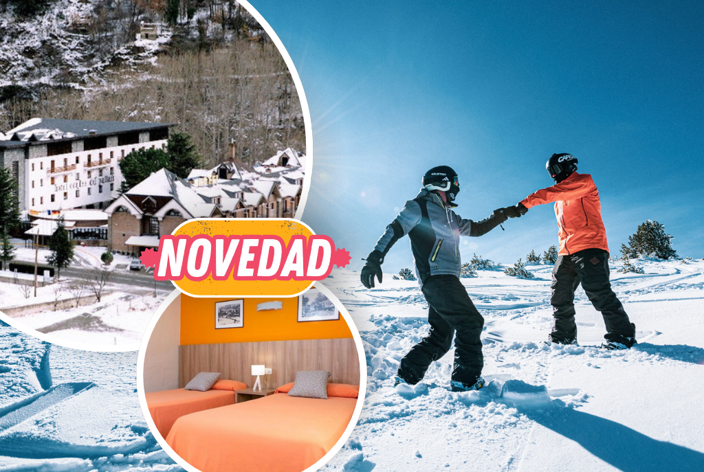 ⛷️  PORT AINÉ Y ESPOT ¡Esquía en un increíble entorno natural!🏞️ Hotel 3* con Forfait y Desayuno| Pirineo Catalán