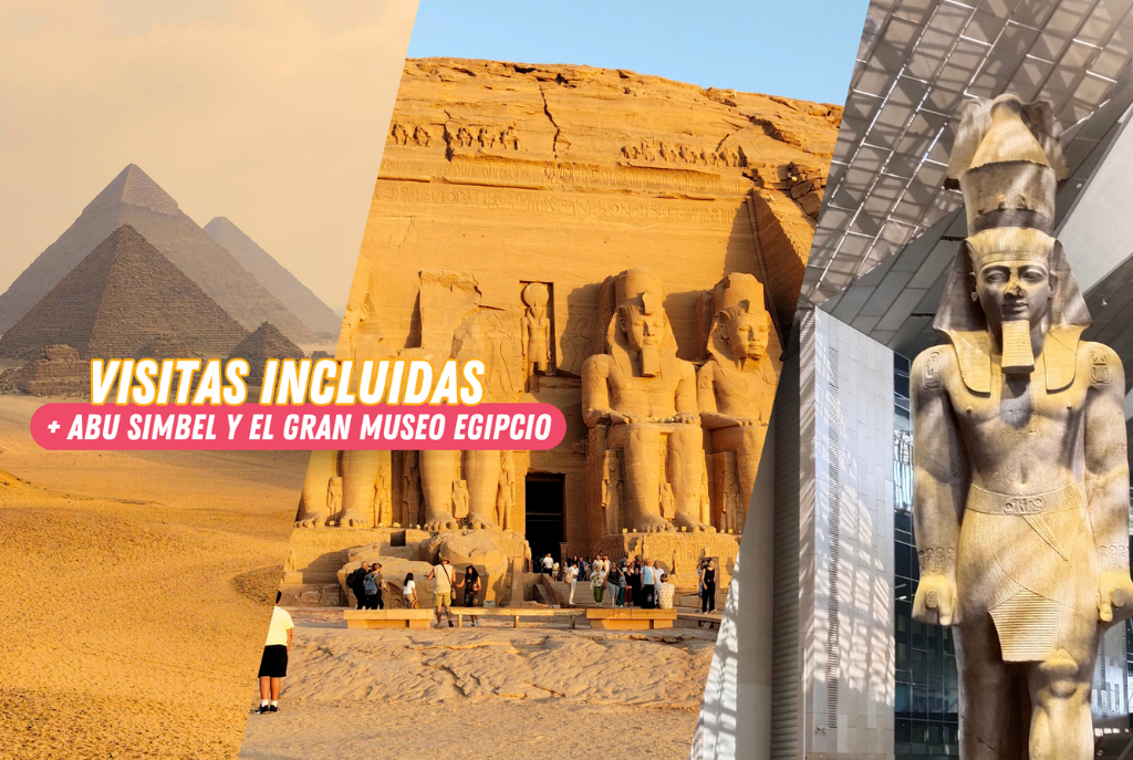 🐪EGIPTO 5⭐Con Abu Simbel y ¡Nuevo Museo Egipcio!🛕8 días y 7 noches con ✈️vuelos, ⛵crucero por el Nilo y Cairo con visitas