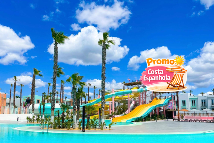 🏖️ Resort Tudo Incluído 4* com Escorregas Aquáticos perto da Praia | Matalascañas