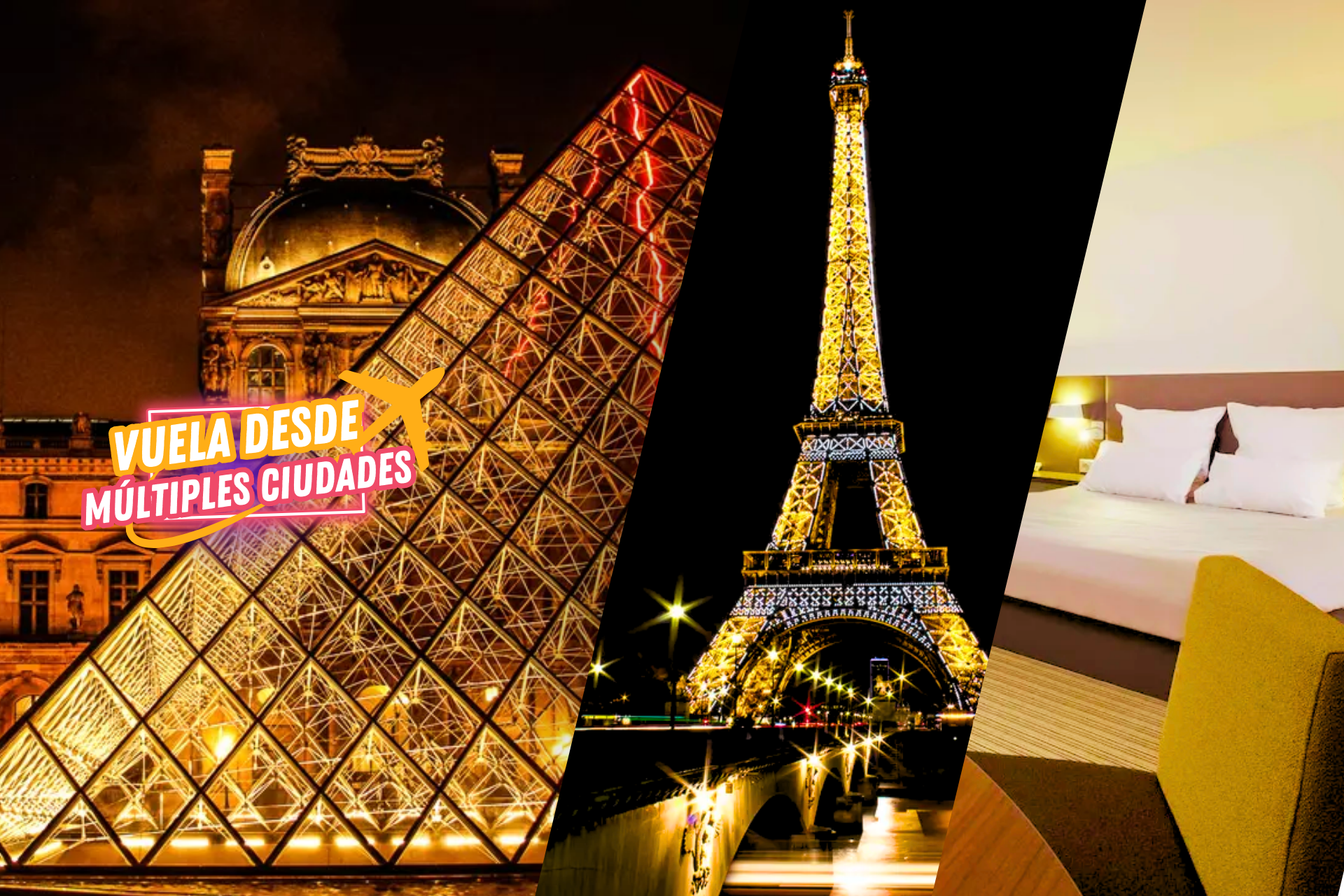 ✈️🗼PARÍS ¡UN VIAJE PARA ENAMORARSE!💖👨👩👧👦 Vuelos + Hotel 4⭐con desayuno y opción de ir a Disneyland® Paris | Francia ✈️🗼PARÍS ¡UN VIAJE PARA ENAMORARSE!💖👨👩👧👦 Vuelos + Hotel 4⭐con desayuno y opción de ir a Disneyland® Paris | Francia