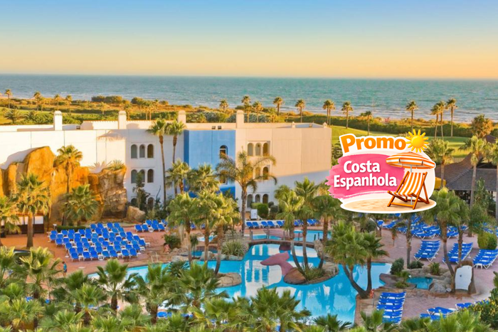 💙 Férias divertidas em Hotel 4* com Escorregas Aquáticos | Costa Ballena
