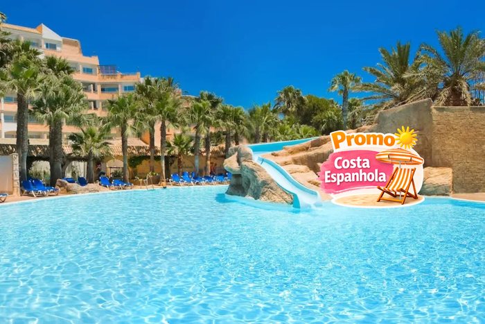 😊 Hotel 4* com Parque Aquático no Sul de Espanha | Roquetas de Mar