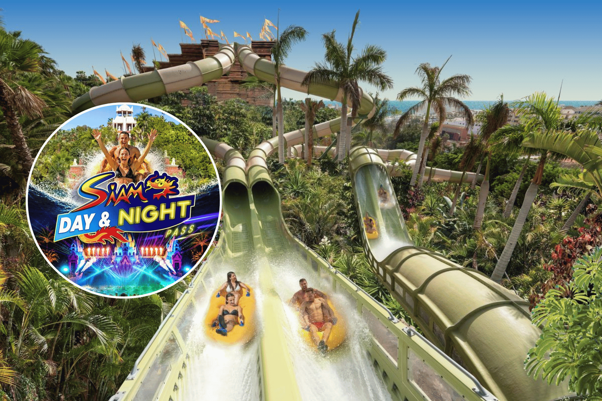 🌛💦¡UNA NOCHE PASADA POR AGUA EN SIAM PARK TENERIFE!🛝🏝️Hotel 4★ con desayuno + Entradas Siam Park Night | Playa de las Américas 🌛💦¡UNA NOCHE PASADA POR AGUA EN SIAM PARK TENERIFE!🛝🏝️Hotel 4★ con desayuno + Entradas Siam Park Night | Playa de las Américas