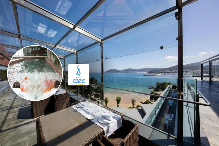 ♒💚THALASSO CANTÁBRICO ¡RELAX FRENTE AL MAR EN GALICIA!🏖️🌊 Hotel 4★ con desayuno + Acceso diario a circuito termal | Viveiro, Lugo