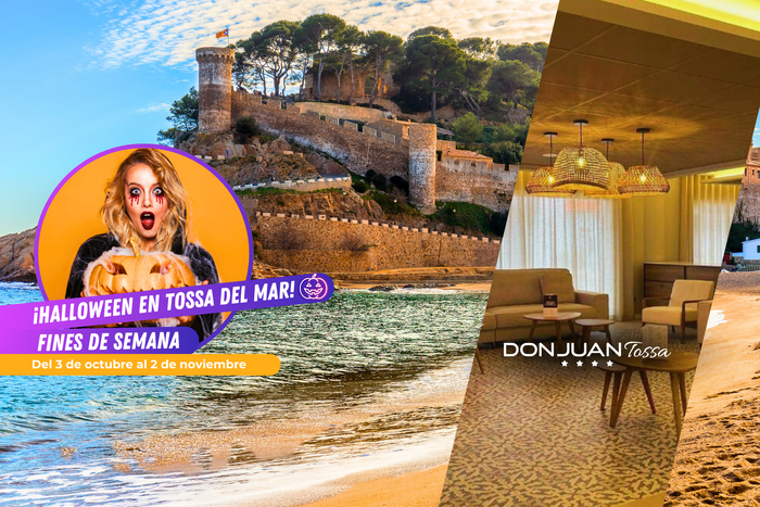 🎃¡DÍAS DE TERROR EN TOSSA DEL MAR!🏰🌊 Hotel 4⭐con desayuno + Programa especial de Halloween ¡A 3 min a pie de la playa! | Girona