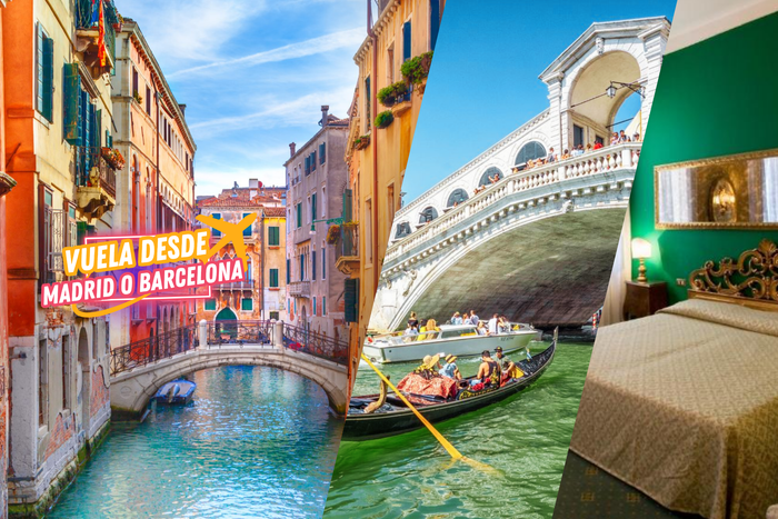 🛶✈️VENECIA, ¡LA CIUDAD DE LOS CANALES! 🏛️🎭Vuelos + Hotel 4★ con desayuno en el centro histórico y cerca de distintos puntos de interés | Italia