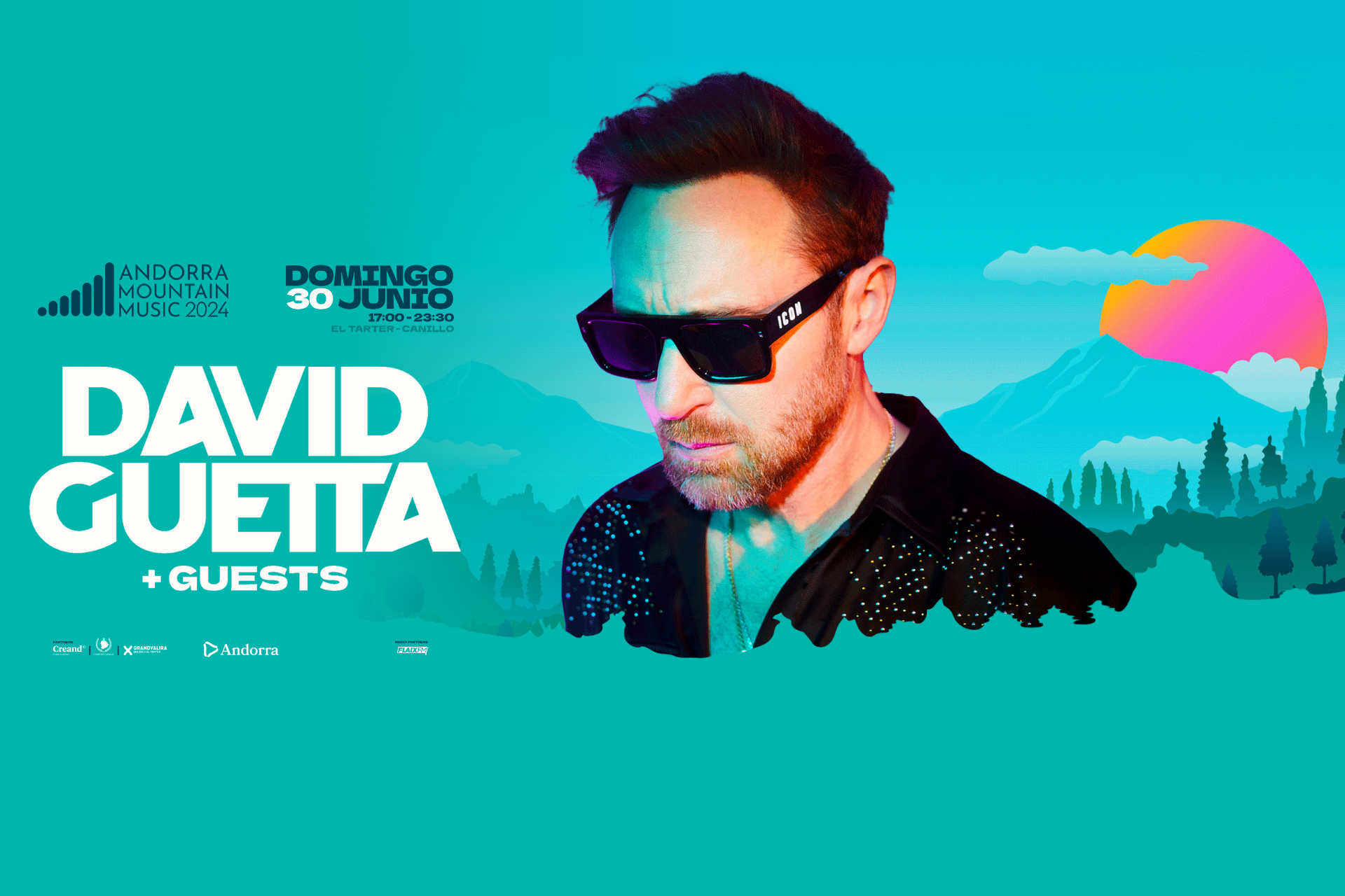 👨‍🎤🎶 ¡Disfruta de la magia musical de DAVID GUETTA! Reserva Hotel con Entradas incluidas al concierto 🎶💿 Festival Andorra Mountain Music