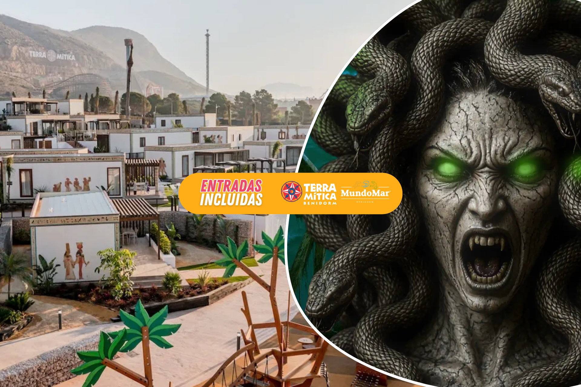 🐍🎢 ¡OCTUBRE EN FAMILIA A TODO LUJO EN TERRA MÍTICA! ⭐🏡 Villa 4★ con desayuno + Entradas a Terra Mítica y Mundomar | Benidorm 🐍🎢 ¡OCTUBRE EN FAMILIA A TODO LUJO EN TERRA MÍTICA! ⭐🏡 Villa 4★ con desayuno + Entradas a Terra Mítica y Mundomar | Benidorm