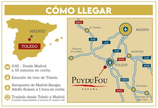 Mapa del Parque Puy Du Fou