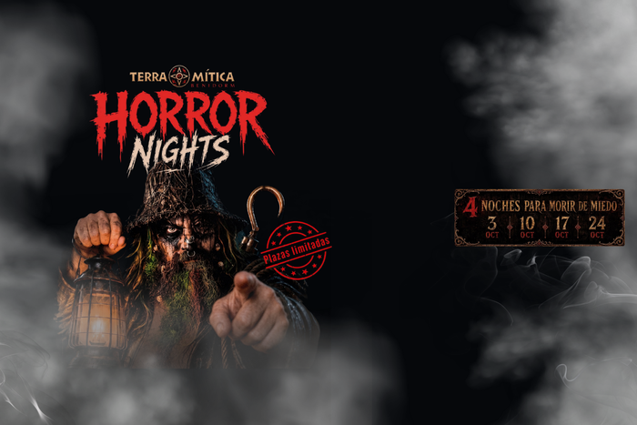 🎢🎃TERRA MÍTICA ¡DIVERSIÓN Y TERROR ESTE HALLOWEEN!👻😱Hotel 4★ con desayuno  + Entradas a Terra Mítica y opción de Horror Nights | Benidorm